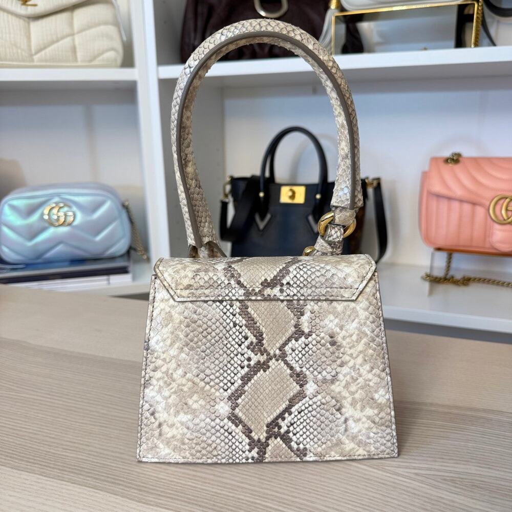 Jacquemus Goatskin Python Embossed Le Chiquito Mo… - image 3